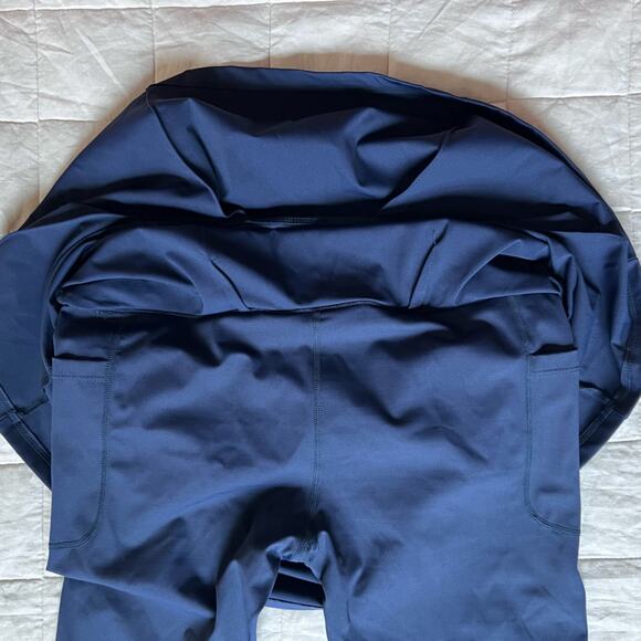 Renwick Navy Performance Pleated Skirted Leggings Golf Tennis Preppy - Small - Picture 2 of 10